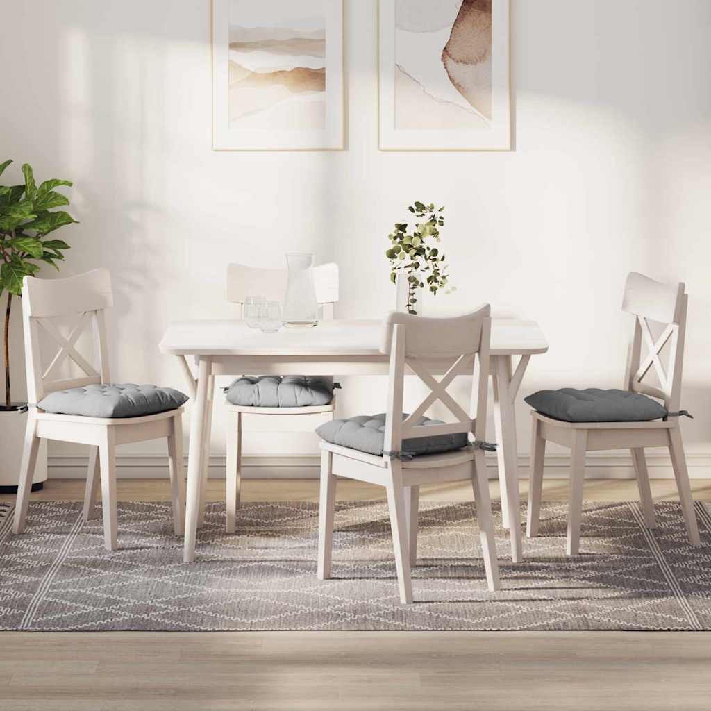 Istumispatjad 2 pcs Pilvine hall 40 x 40 x 6 cm kangas