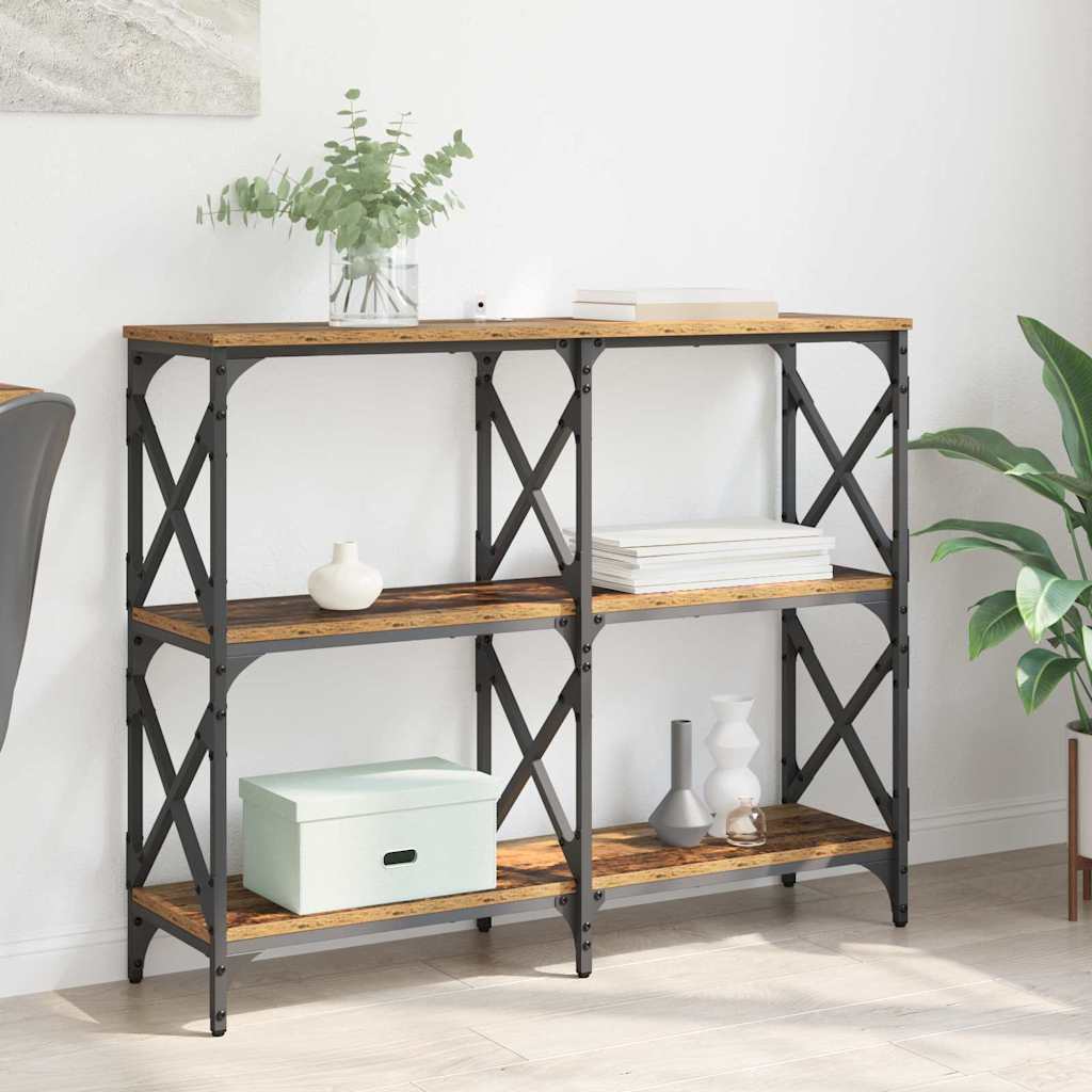 Konsoollaud Vana puit 100 x 28 x 80,5 cm Tehispuit