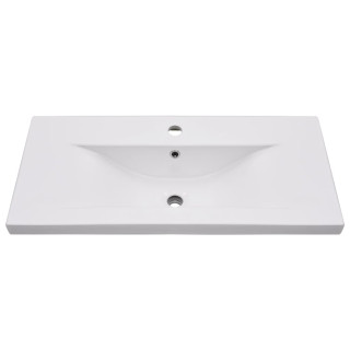 Встраиваемая раковина, 81 x 39,5 x 18,5 см, керамическая, белая