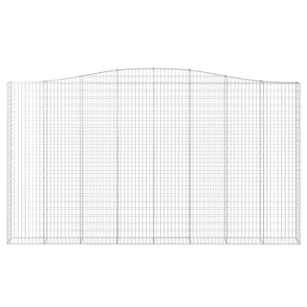 Габион дугообразной формы, 400x30x220/240 см, оцинкованная сталь