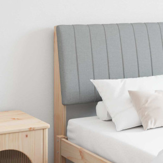 Polsterdatud voodiots Helehall 180 cm Tahke mänd