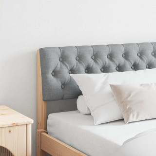 Polsterdatud voodiots Helehall 180 cm Tahke mänd