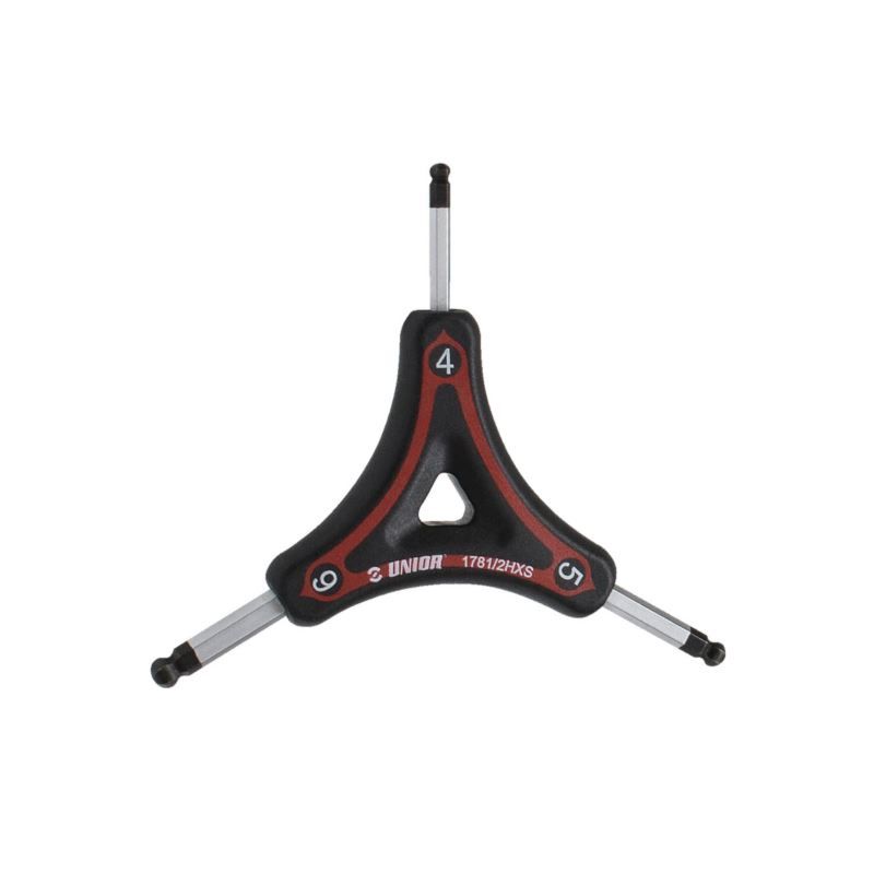 UNIOR Three-sided spherical Allen key 4,5,6 US