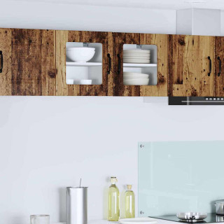 Seinakapp kööki 2 pcs Vana puit 40 x 31 x 40 cm Tehispuit