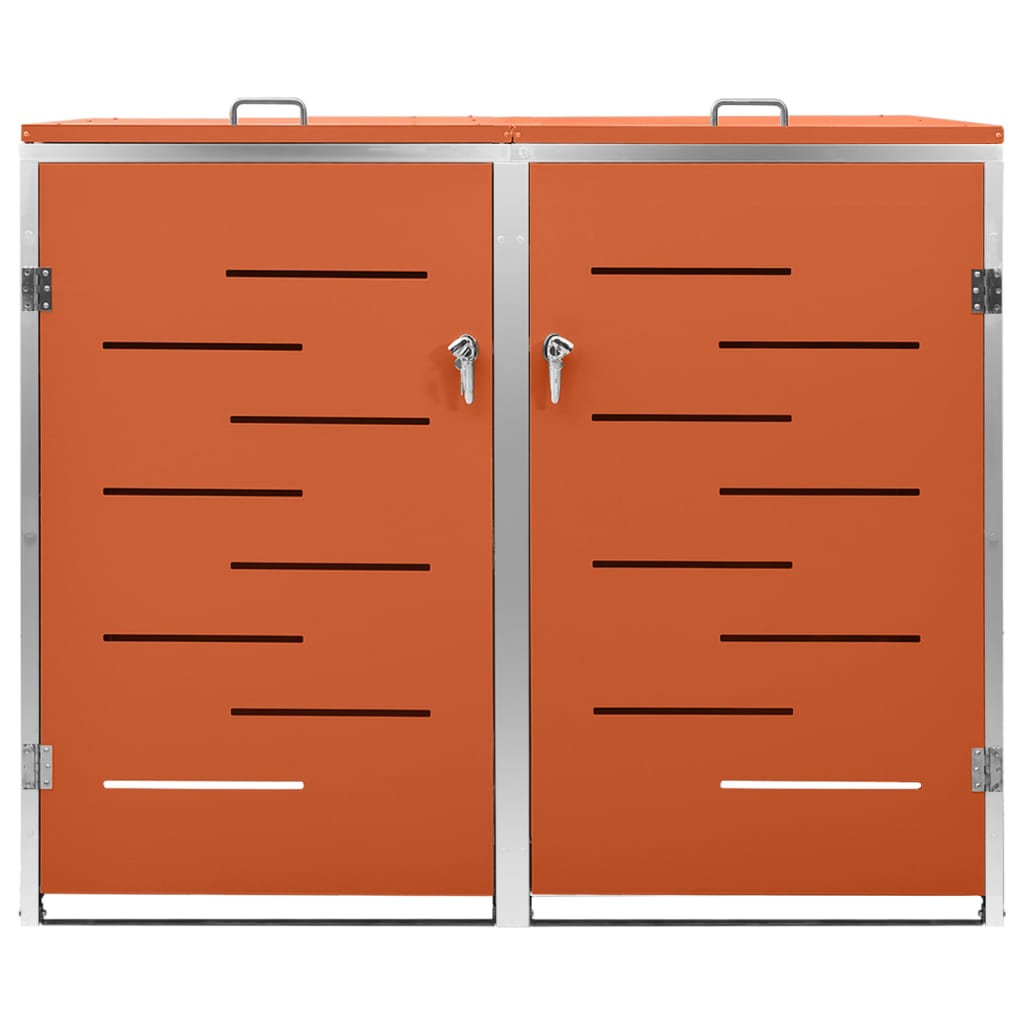 Контейнер для двух мусорных баков 138x77,5x112,5 см, нержавеющая сталь