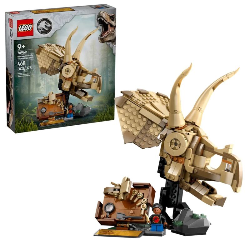 LEGO JURASSIC WORLD 76969 Dinosaur Skeletons: Triceratops Skull