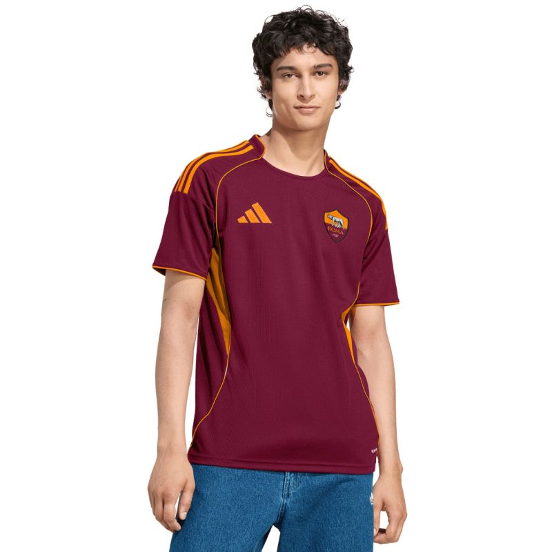 Men's adidas AS Roma 25/26 Home Burgundy Jersey JP4184