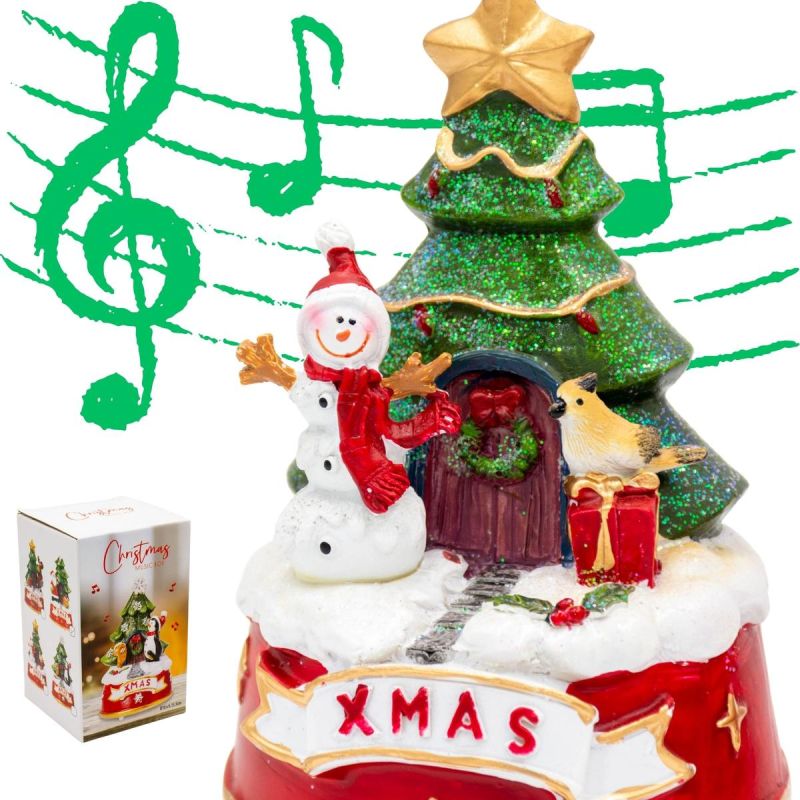 SNOWMAN PLAYING CHRISTMAS DECORATION