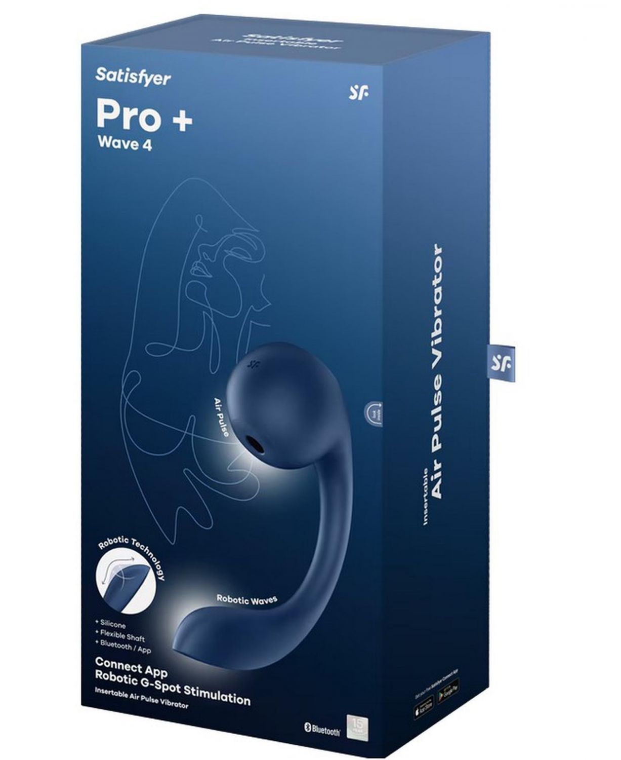 Satisfyer Pro+ Wave 4 Connect App темно-синий