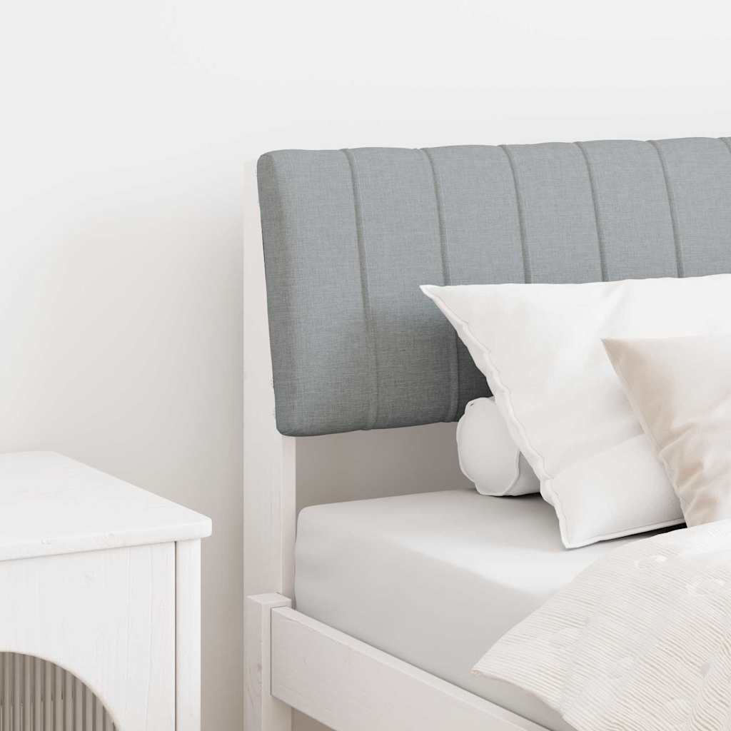 Polsterdatud voodiots Helehall 90 cm Tahke mänd