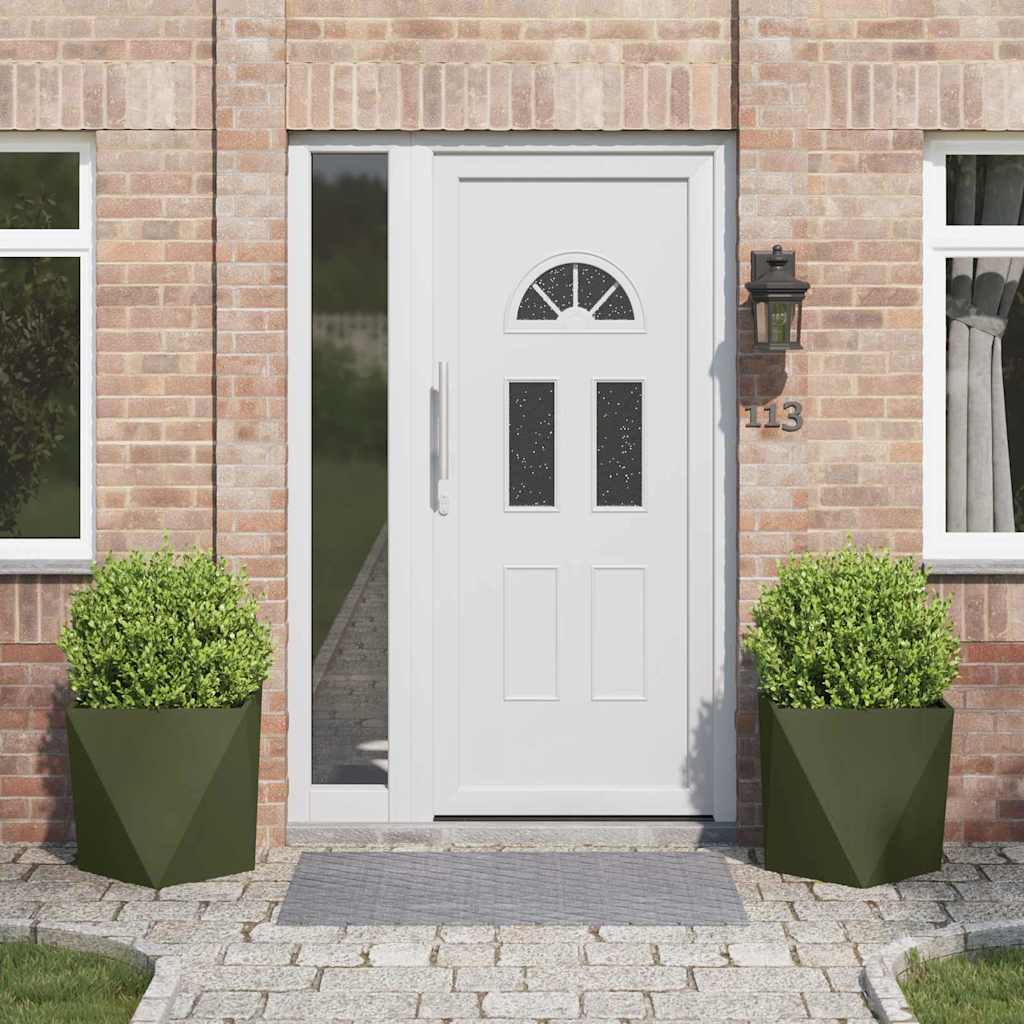 Taimekast 2 pcs Küpset roheline 50 x 50 x 50 cm Teras