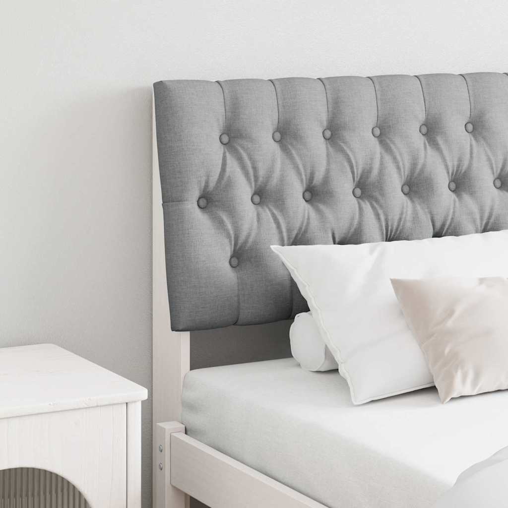 Polsterdatud voodiots Helehall 180 cm Tahke mänd