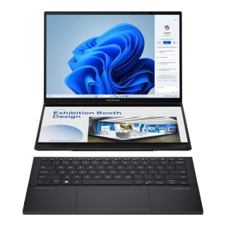 Notebook|ASUS|ZenBook Series|DUO|UX8406CA-PZ009W|CPU Core Ultra|U9-285H|2900 MHz|14|Touchscreen|2880x1800|RAM 32GB|LPDDR5x|SSD 2TB|Intel Arc Graphics|Integrated|ENG|Windows 11 Home|Grey|1.65 kg|90NB14X1-M00820