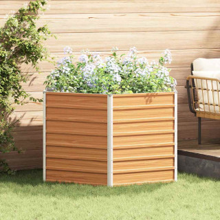 Tõstetud Aiapeenar Helepruun 129 x 129 x 77 cm Tsinkteras