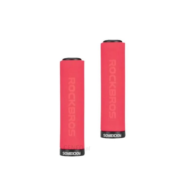 Rockbros handlebar grips red and black