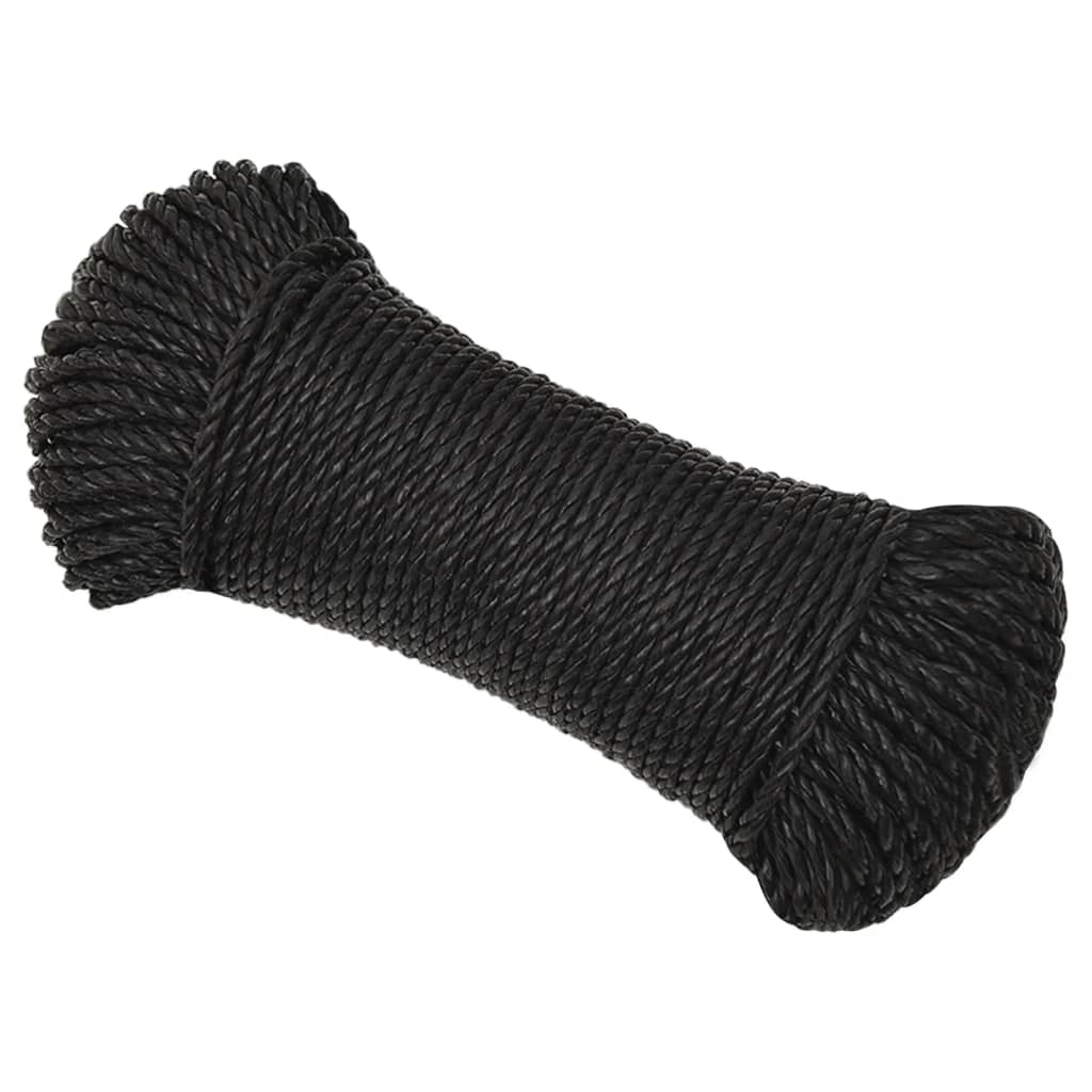 töököis, must, 3 mm, 100 m, polüpropüleen