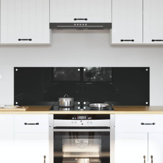 Kögi Splashback Must 70 x 40 cm karastatud klaas