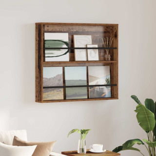 Ajakirja riiul riiuliga Vana puit 80 x 12 x 70 cm Tehispuit