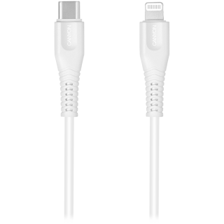 CANYON cable MFI-4 Type-C to Lightning 1.2m White