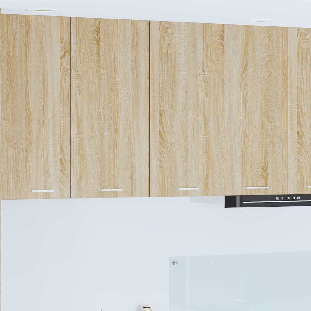 Seinakapp riiuliga Riga Sonoma tamm 80 x 31 x 80 cm Tehispuit