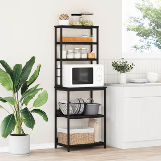 Köögiriiul Must tamm 60 x 40 x 168 cm Tehispuit