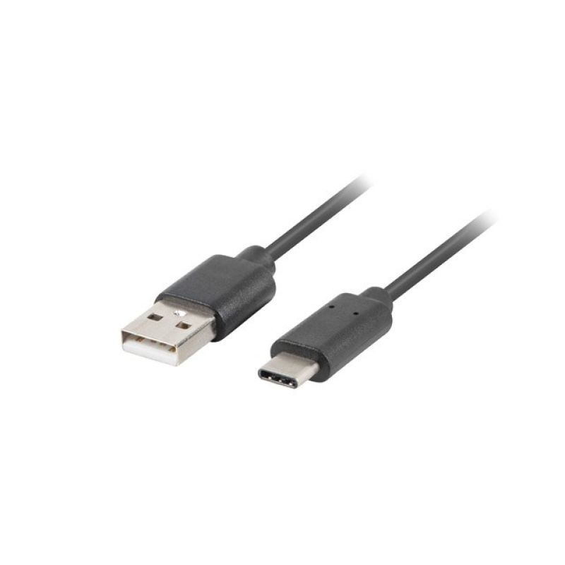 Lanberg CA-USBO-10CU-0005-BK cable (USB 2.0 type A - USB type C; 0.50m; black)