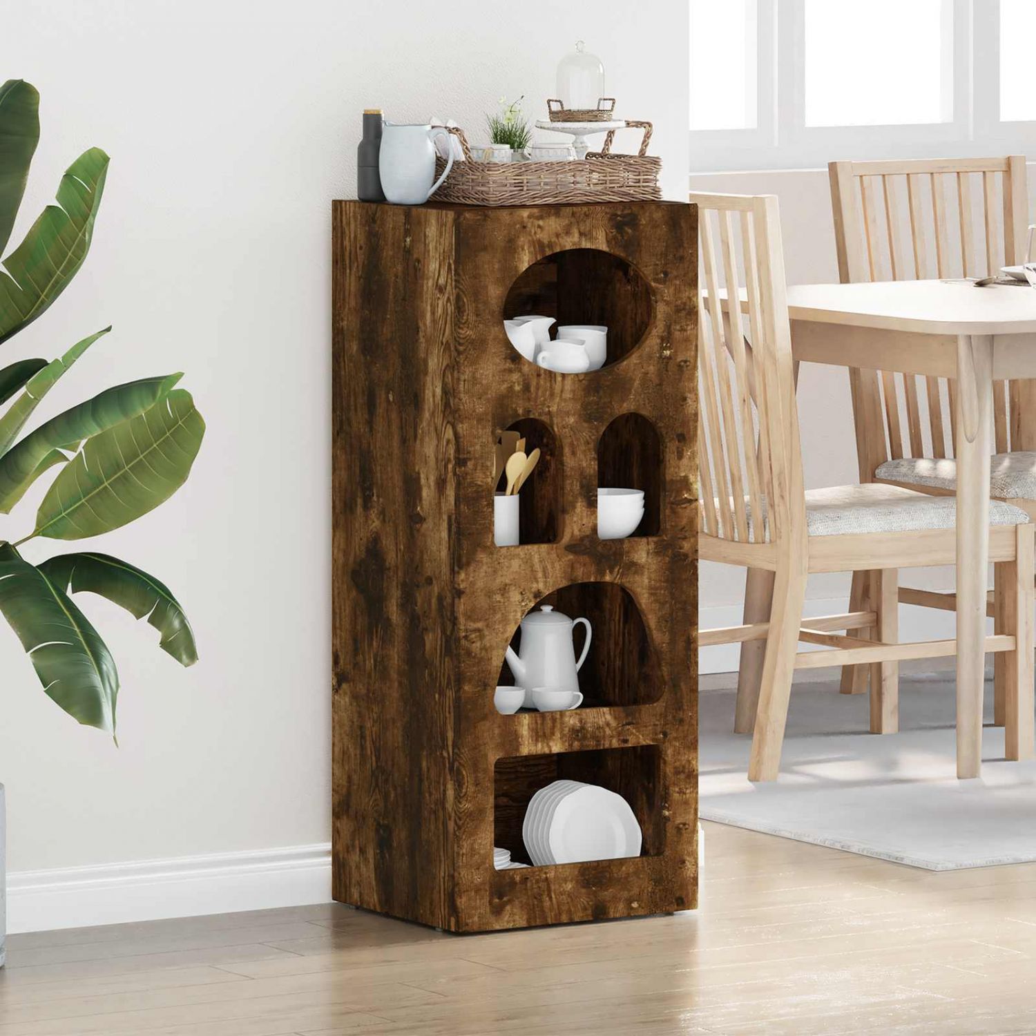 Kõide Suitsetatud tamm 40 x 35 x 100,5 cm Tehispuit