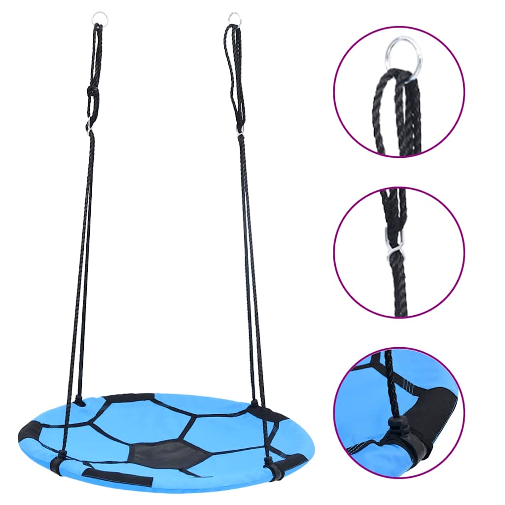 jalgpallimustriga rippkiik, 100 cm