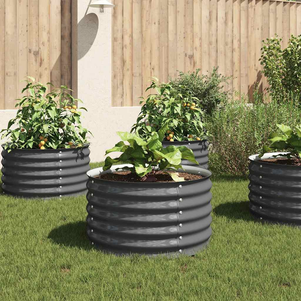 taimelava, tsingitud teras, 80 x 80 x 44 cm, hall