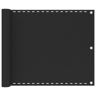 Балконный экран из HDPE, 75 x 600 см, антрацит