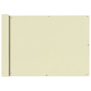 Кремовый экран для балкона из ткани Оксфорд, 75 x 600 см