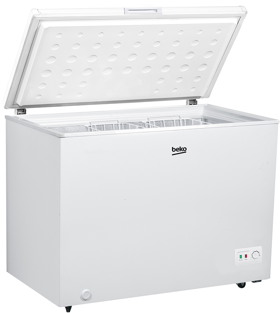 BEKO Freezer box CF316EWN, Energy class E, 308L, Width 112 cm, Height 84.5 cm, White