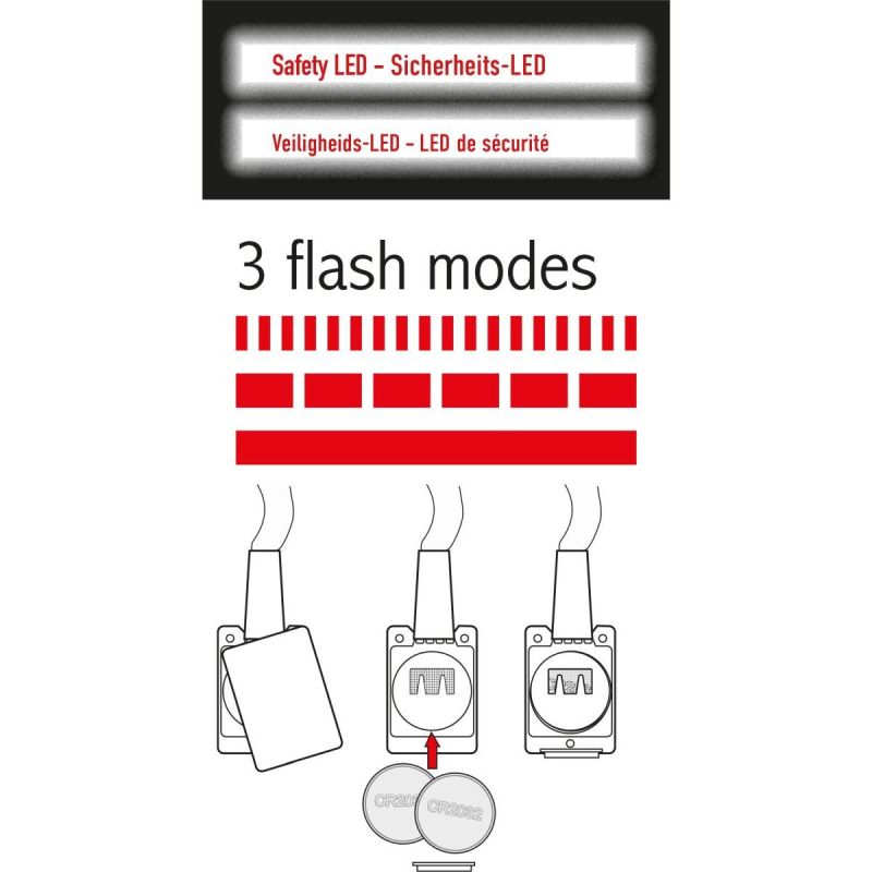 LED LANYARD 120CM RED