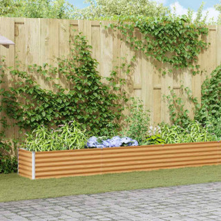 Kõrgendatud aia taimelava Helepruun 775 x 50 x 36 cm Tsinkteras