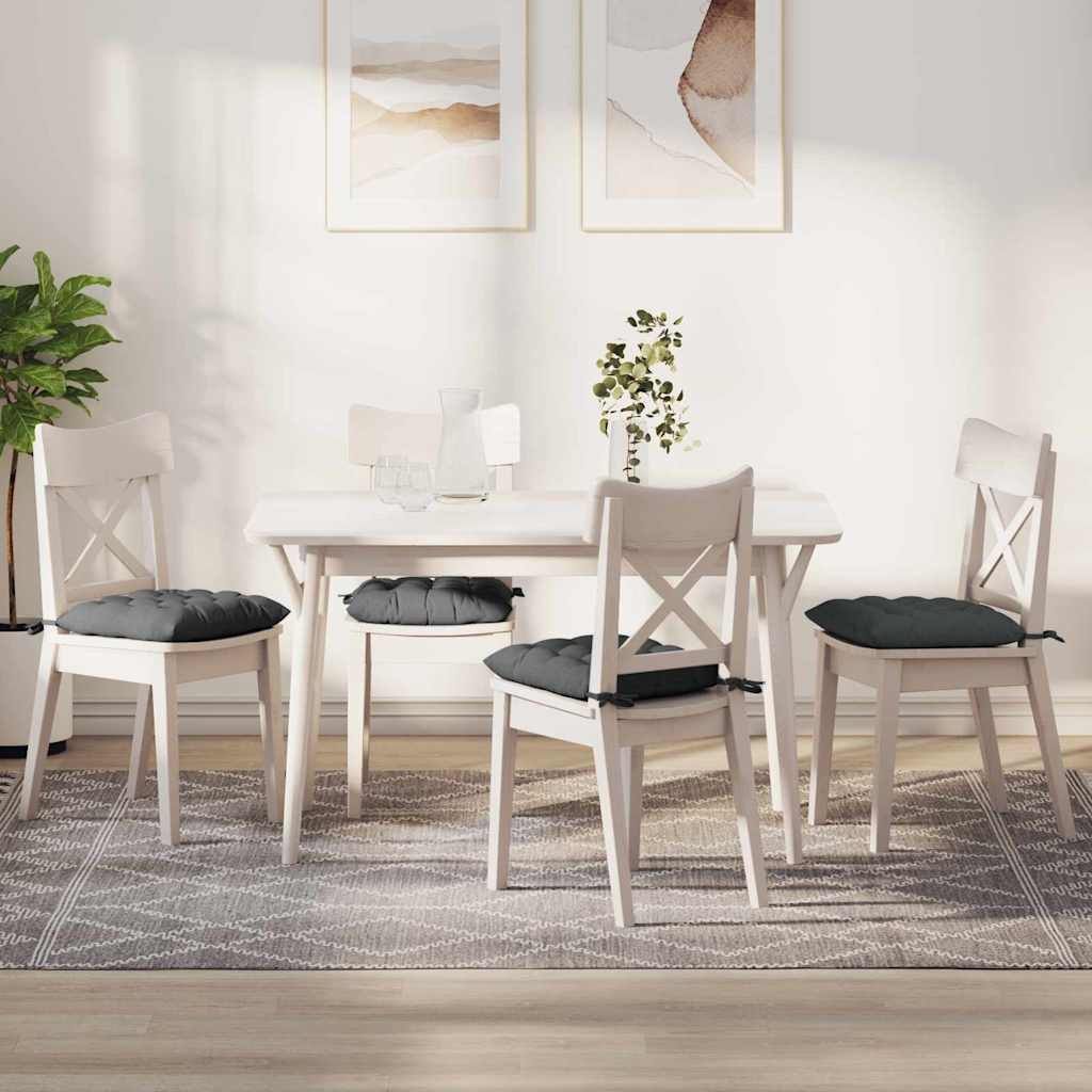 Istumispatjad 2 pcs Tumehall 40 x 40 x 6 cm kangas