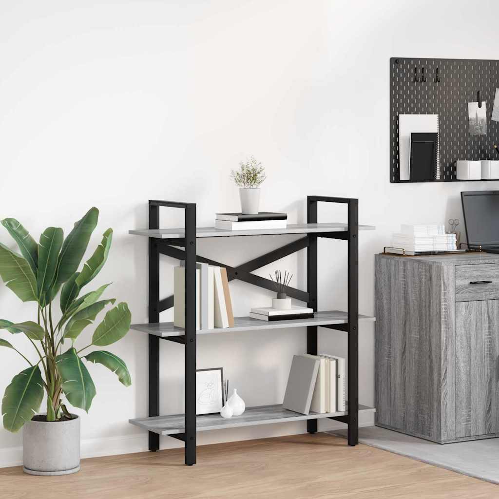 Raamatukapp Hall Sonoma 100 x 33,5 x 102 cm Tehispuit