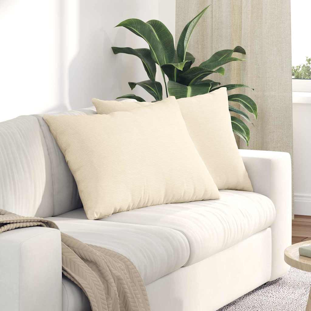 Diivanipadjad 2 pcs cream 70 x 50 cm Korter kangas