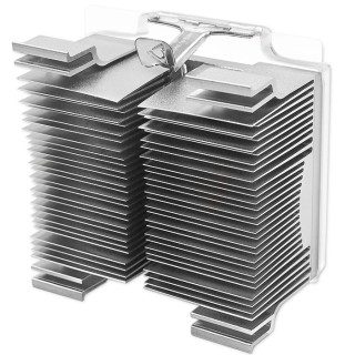 Universal extruded heatsink ribbed | aluminium