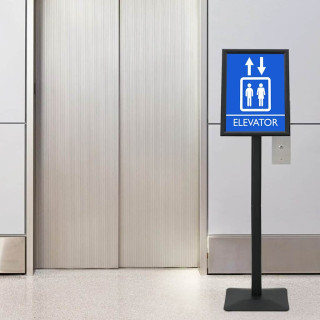 Pjedestaali plakati tugi Must a3 Alumiinium ja PVC