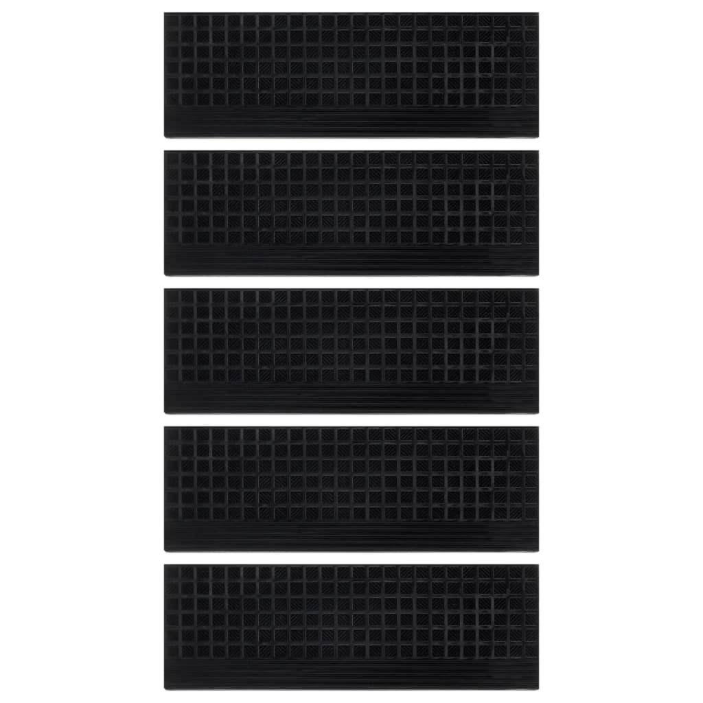 коврик для лестницы 5 шт, 25 x 75 см, резиновый