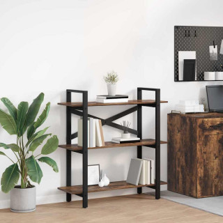 Raamatukapp Suitsetatud tamm 100 x 33,5 x 102 cm Tehispuit