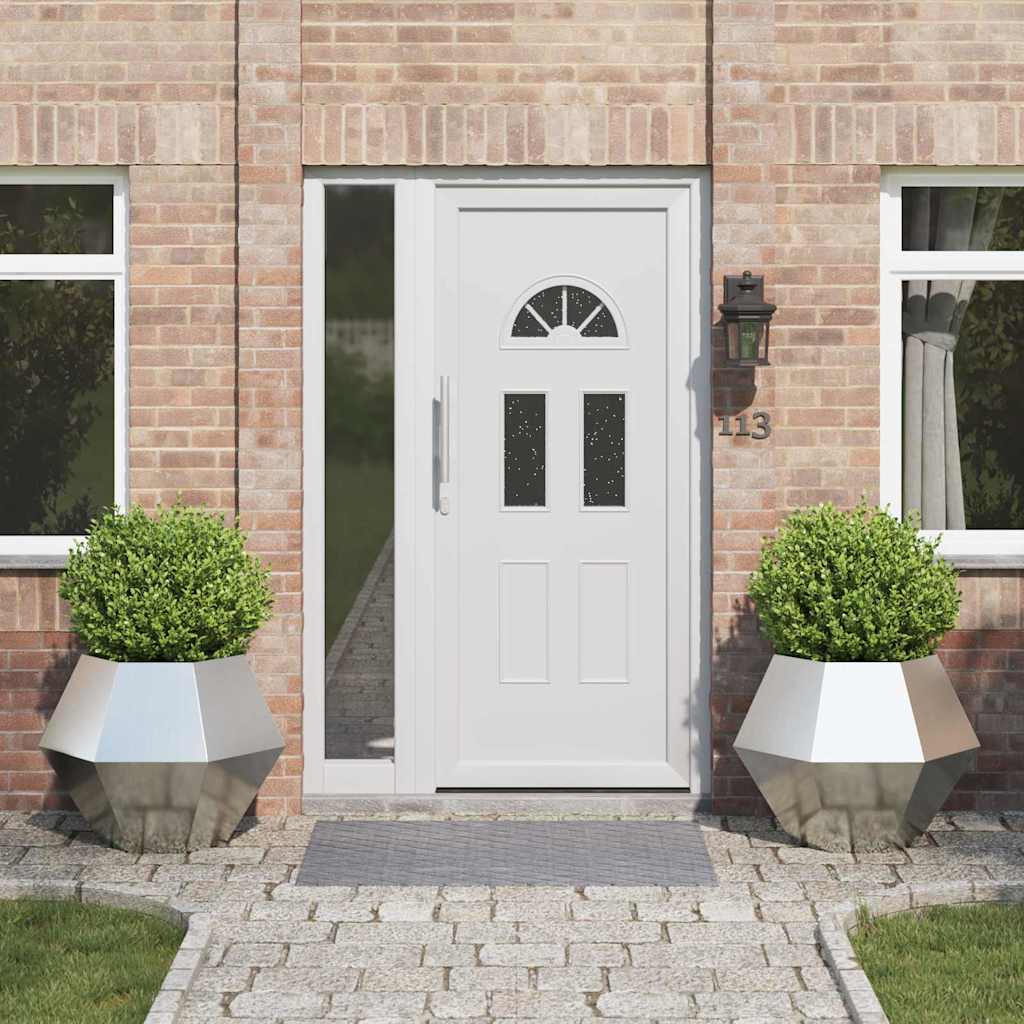 Taimekast 2 pcs Hõbedane 75 x 75 x 60 cm Tsinkteras