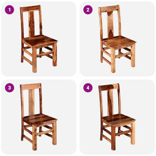 обеденные стулья 2 шт. индийский палисандр