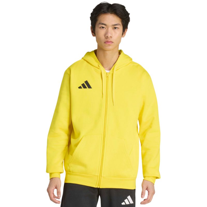 Men's adidas Entrada 26 Full Zip Hoody Yellow KF8964