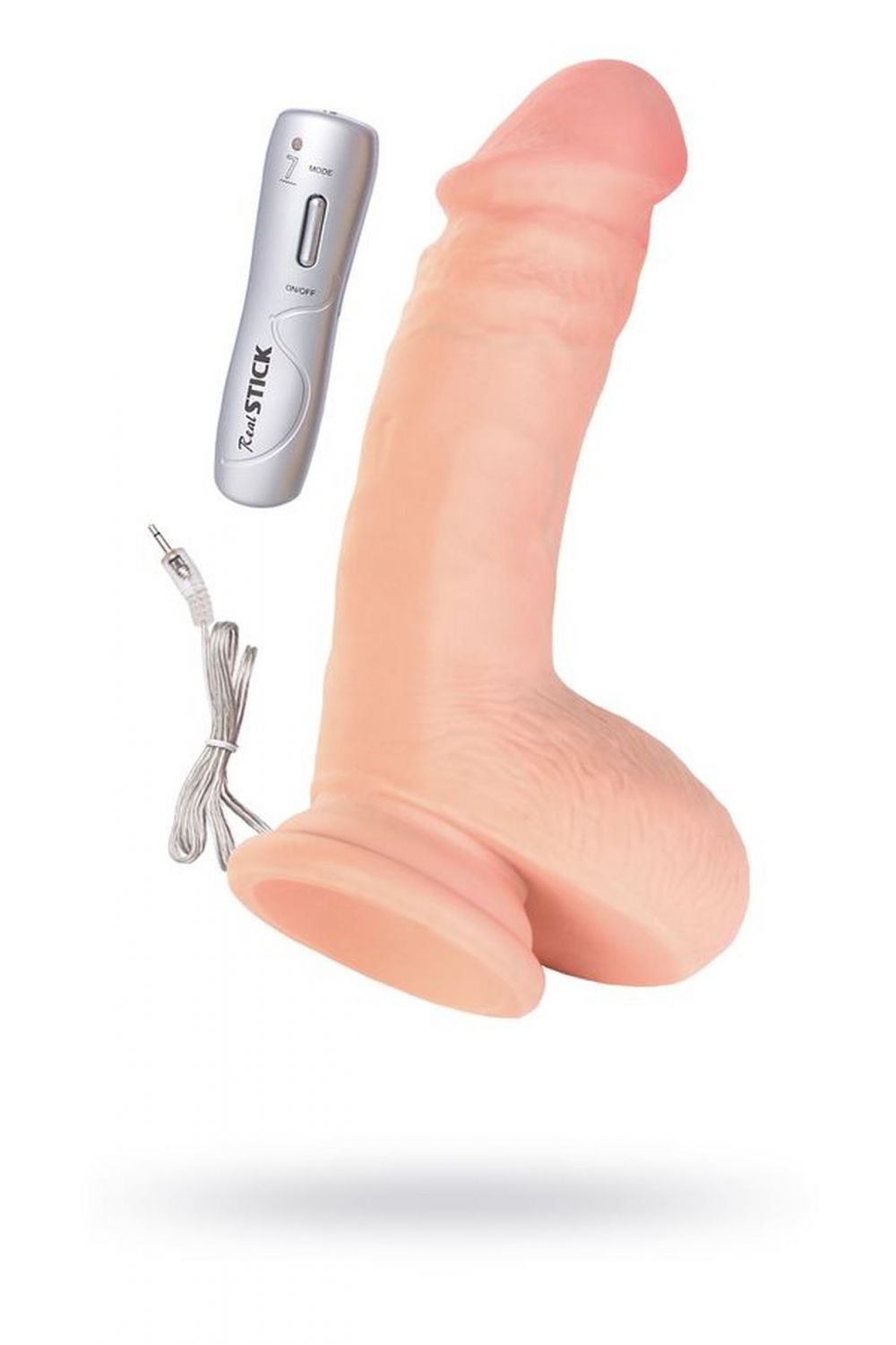 Реалистичный вибратор RealStick Elite Gerard, TPR, телесный, 18,5 см