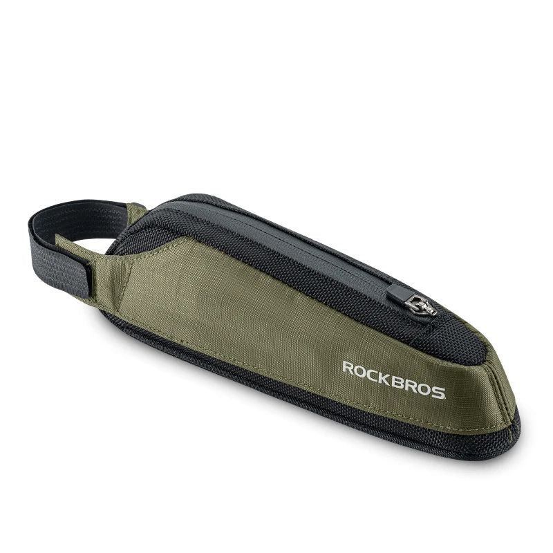 Rockbros front bike bag 0.65L black-green