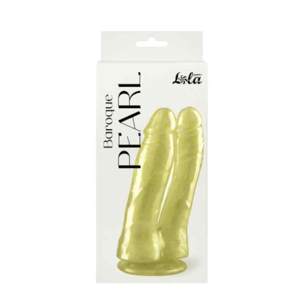 Kahepoolne pärlmutterdildo Baroque Pearl