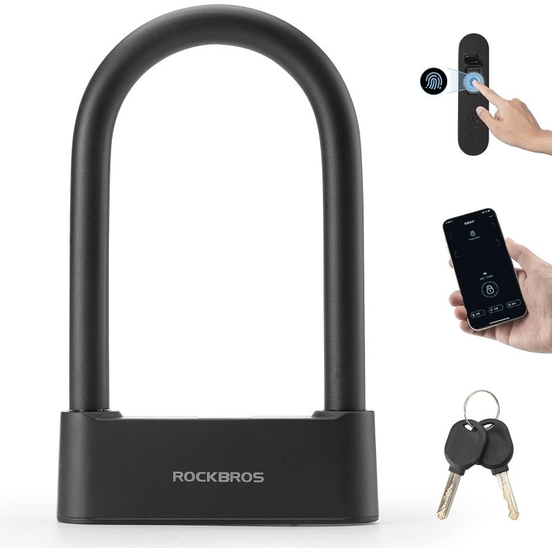 Rockbros fingerprint bike lock