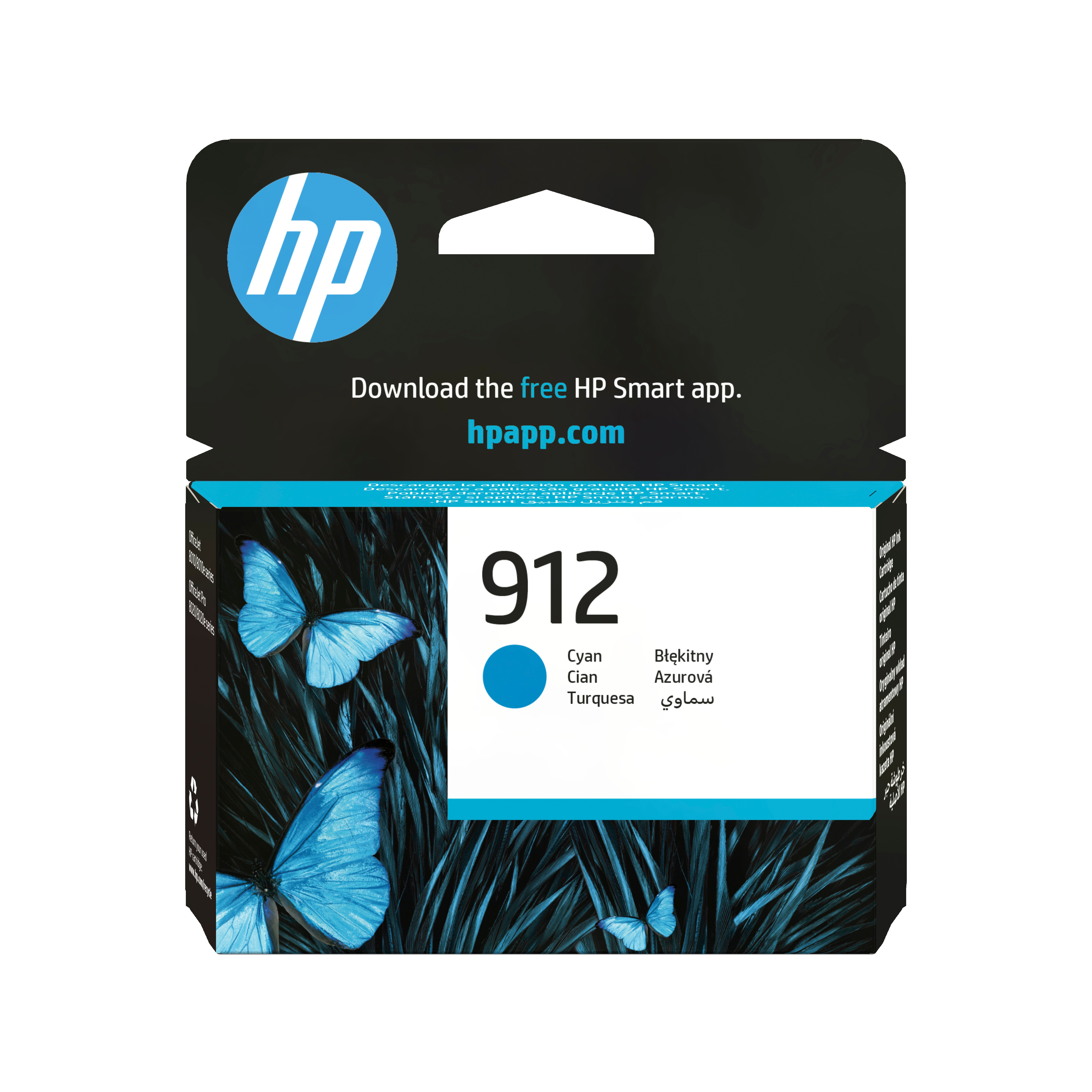 HP 912 Cyan Original Ink Cartridge (3YL77AE)