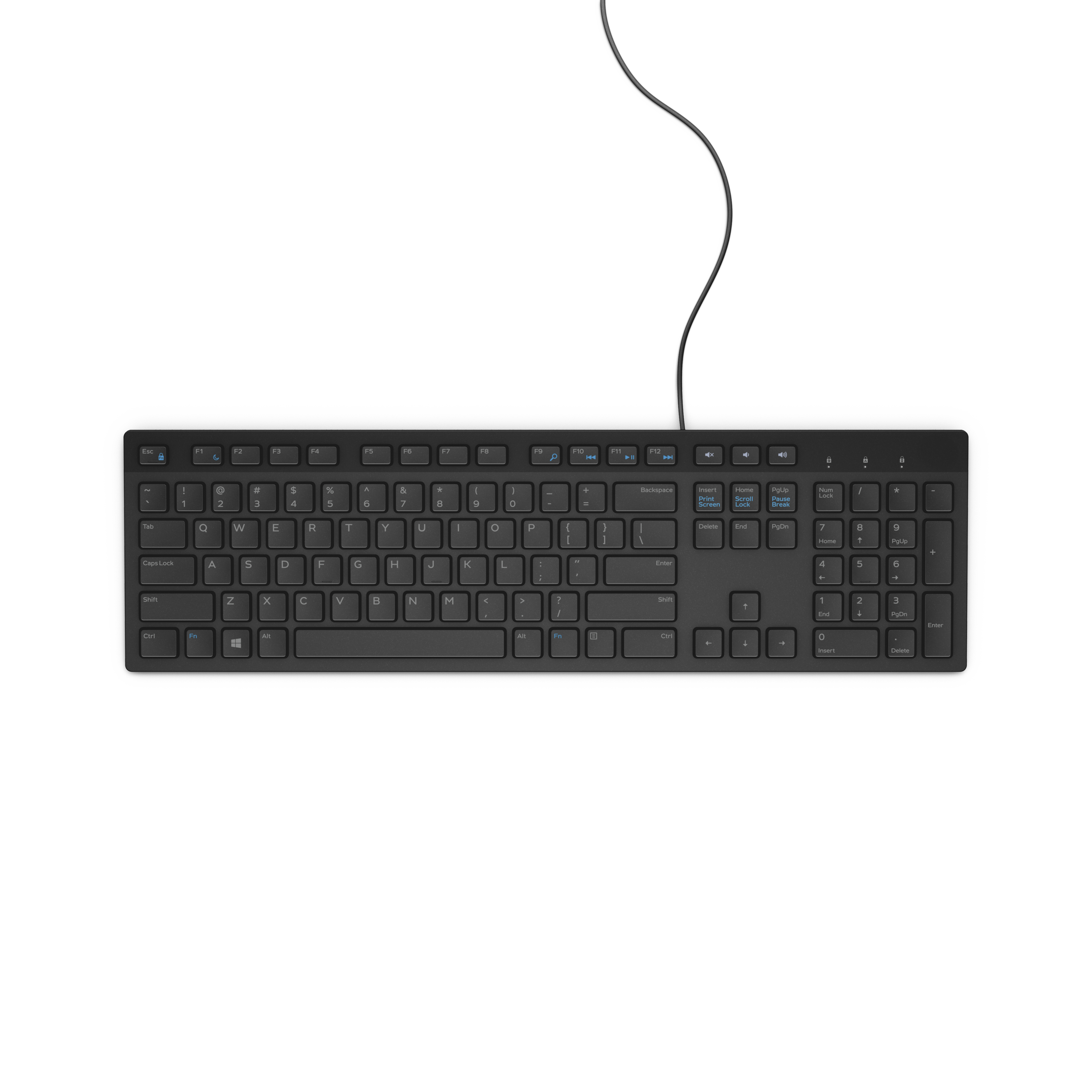 Dell Multimedia Keyboard-KB216 - Russian (QWERTY) - Black